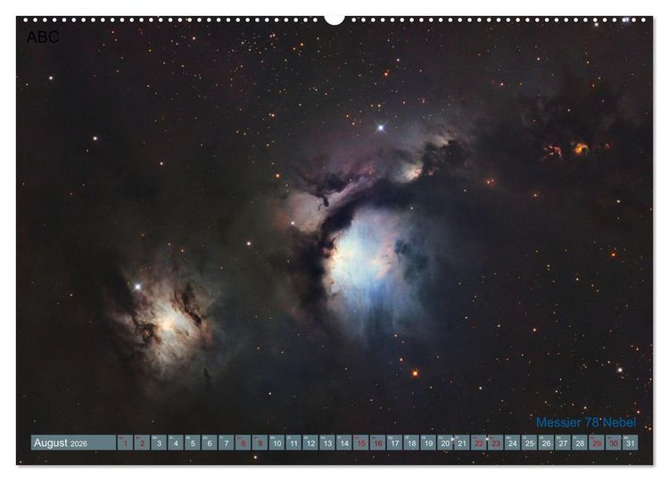 Produktbild: Deep Sky Kalender (Wandkalender 2026 DIN A2 quer), CALVENDO Monatskalender