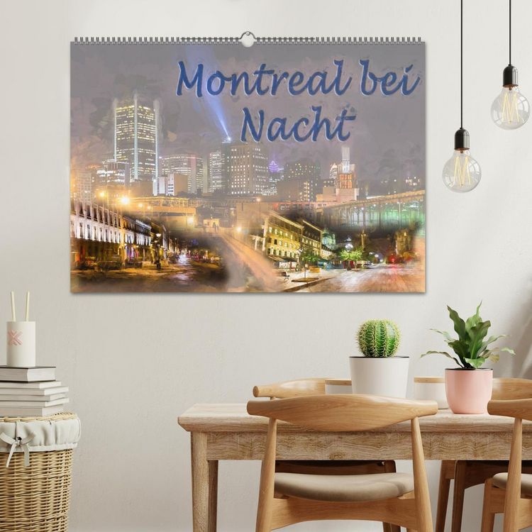 Produktbild: Montreal bei Nacht (Wandkalender 2026 DIN A2 quer), CALVENDO Monatskalender