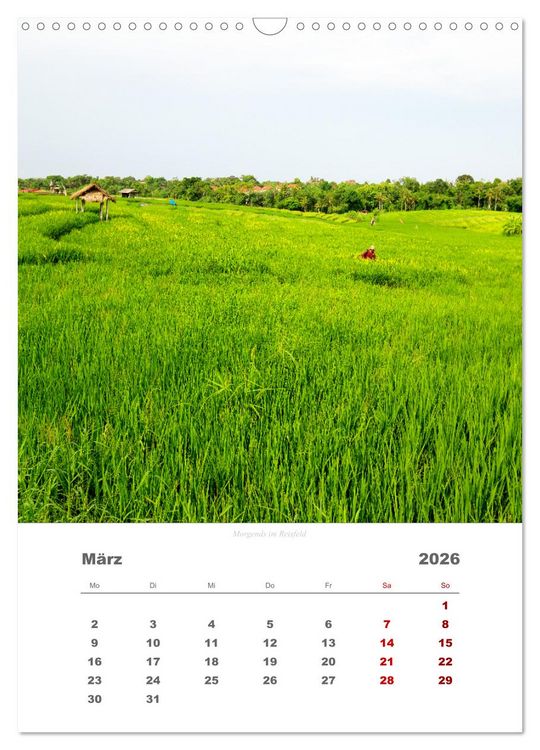 Produktbild: Reiseimpressionen durch Bali (Wandkalender 2026 DIN A3 hoch), CALVENDO Monatskalender