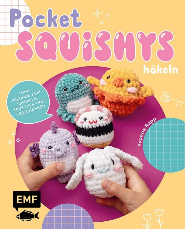 Produktbild: Pocket-Squishys h&auml;keln &ndash; Kleine Pl&uuml;schtiere f&uuml;r Squishmallow- und Micromallow-Fans