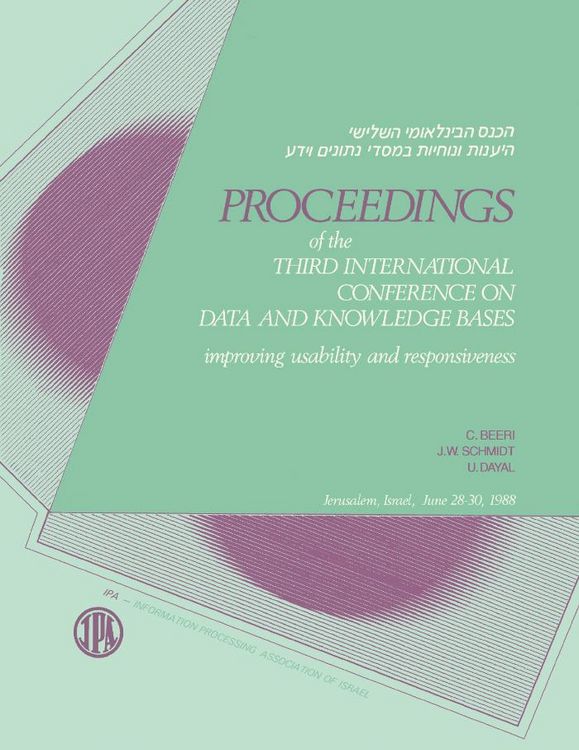Produktbild: Proceedings of the Third International Conference on Data and Knowledge Bases