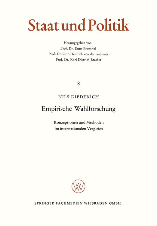 Produktbild: Empirische Wahlforschung