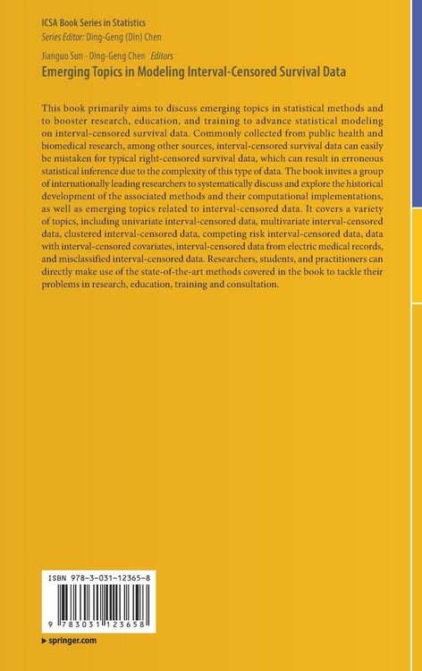 Produktbild: Emerging Topics in Modeling Interval-Censored Survival Data