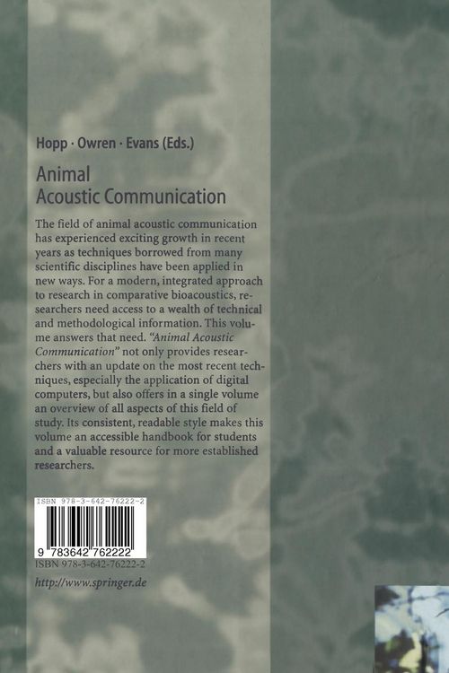Produktbild: Animal Acoustic Communication