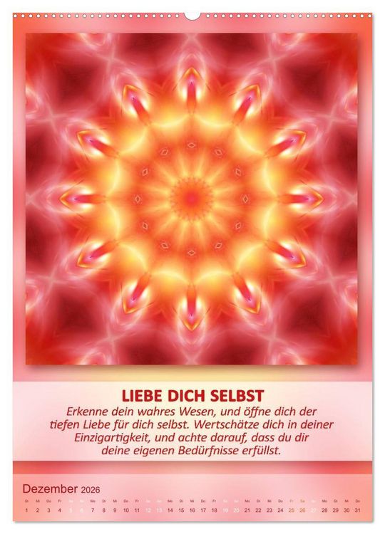 Produktbild: Light Energy Mandalas - Kalender - Vol. 2 (Wandkalender 2026 DIN A2 hoch), CALVENDO Monatskalender