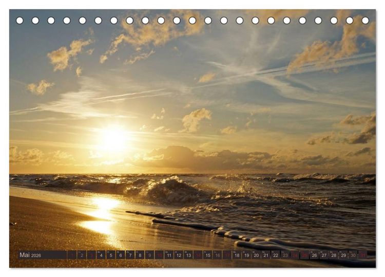 Produktbild: Die perfekte Welle (Tischkalender 2026 DIN A5 quer), CALVENDO Monatskalender