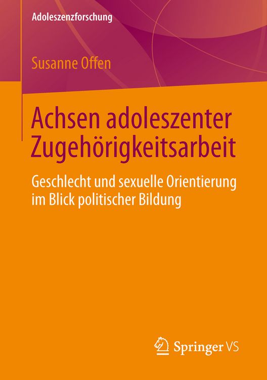 Produktbild: Achsen adoleszenter Zugeh&ouml;rigkeitsarbeit