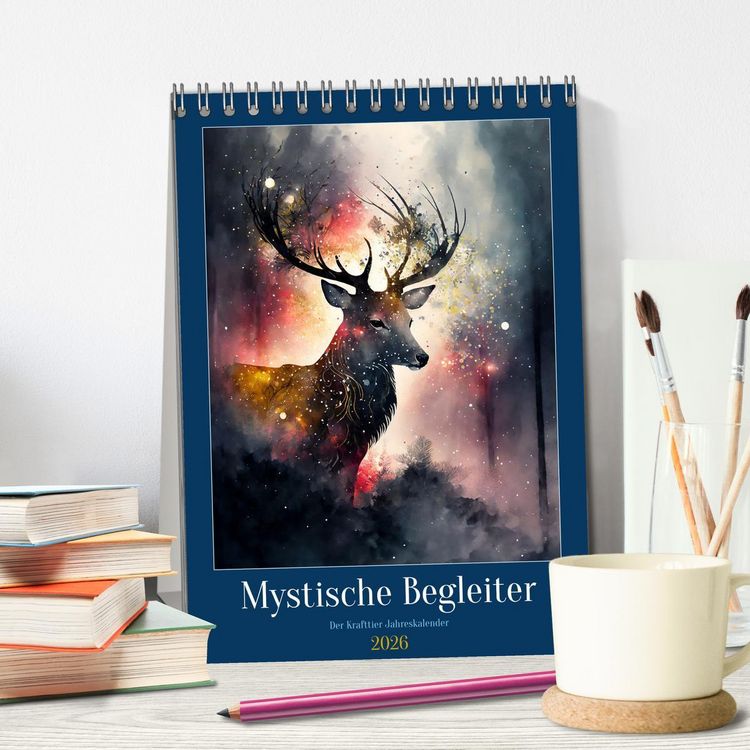 Produktbild: Mystische Begleiter (Tischkalender 2026 DIN A5 hoch), CALVENDO Monatskalender