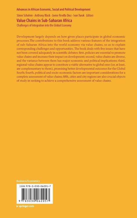 Produktbild: Value Chains in Sub-Saharan Africa