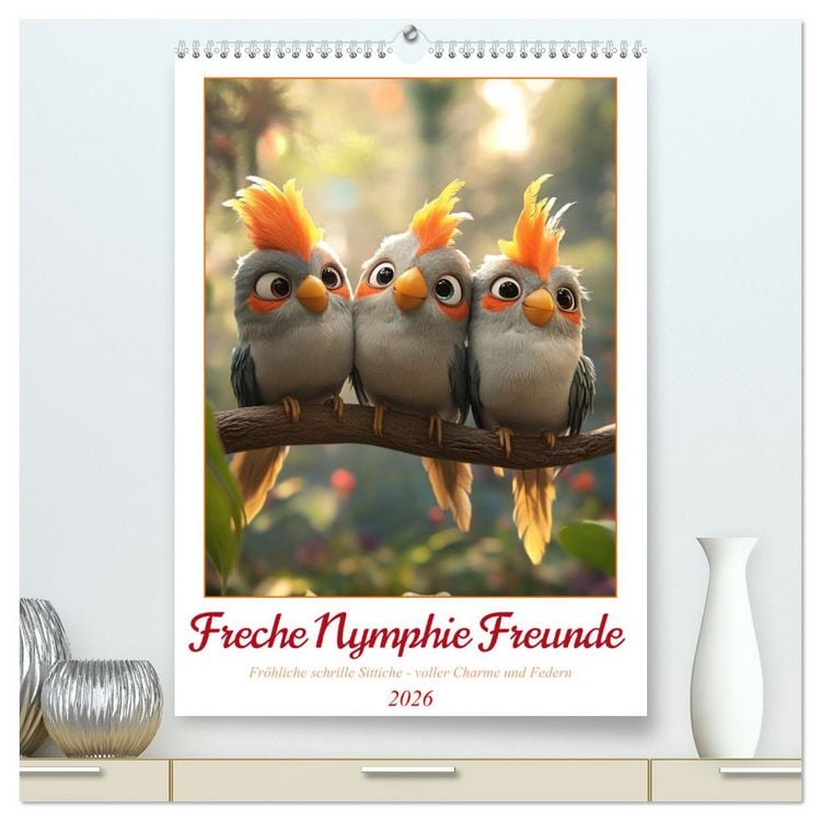 Produktbild: Freche Nymphie Freunde (hochwertiger Premium Wandkalender 2026 DIN A2 hoch), Kunstdruck in Hochglanz