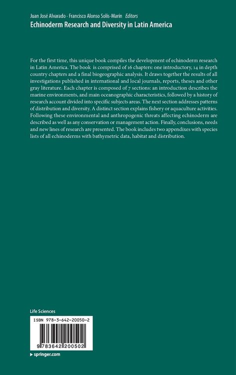 Produktbild: Echinoderm Research and Diversity in Latin America
