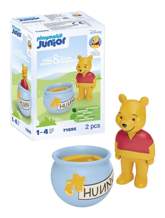 PLAYMOBIL JUNIOR & Disney 71695 - Winnie Puuhs Stehauf-Honigtopf
