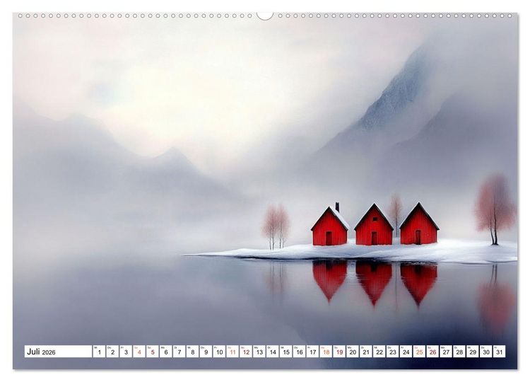 Produktbild: Wintertr&auml;ume &ndash; Zauberhafte Landschaften (hochwertiger Premium Wandkalender 2026 DIN A2 quer), Kunstdruck in Hochglanz
