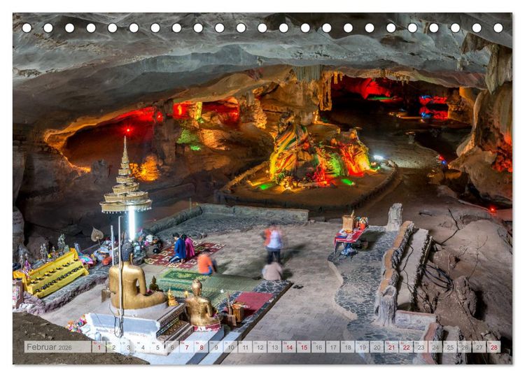 Produktbild: BUDDHA - Buddhistische Tempel in Nordthailand (Tischkalender 2026 DIN A5 quer), CALVENDO Monatskalender