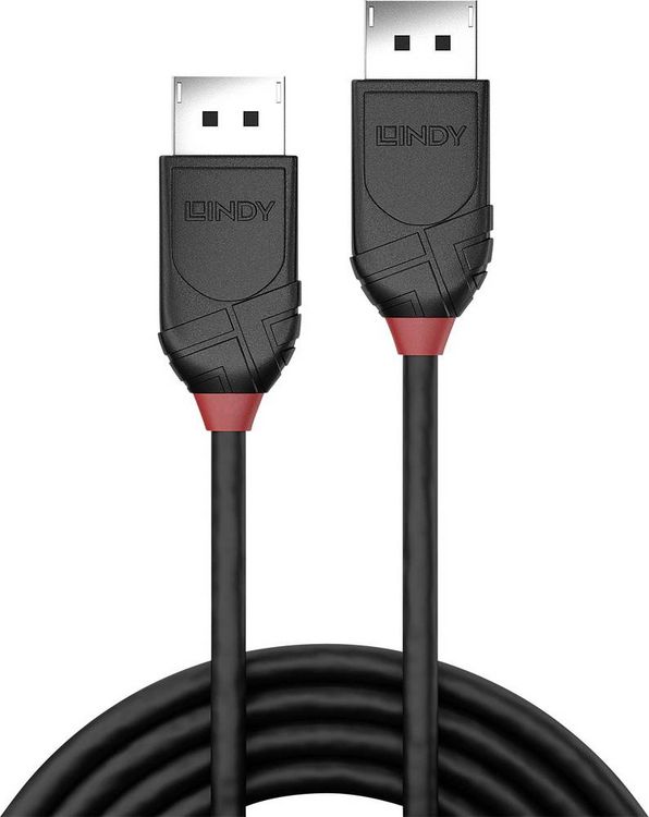 Produktbild: LINDY DisplayPort Anschlusskabel DisplayPort Stecker, DisplayPort Stecker 2.00 m Schwarz 36492 DisplayPort-Kabel
