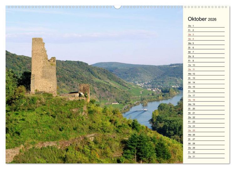 Produktbild: Entlang der Mosel (Wandkalender 2026 DIN A2 quer), CALVENDO Monatskalender