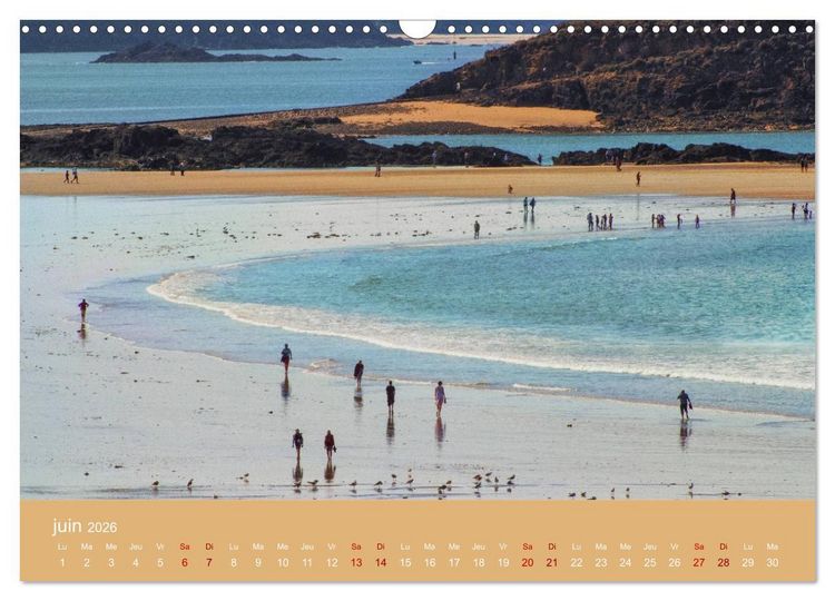 Produktbild: Sillonnez la plage (Calendrier mural 2026 DIN A3 vertical), CALVENDO calendrier mensuel