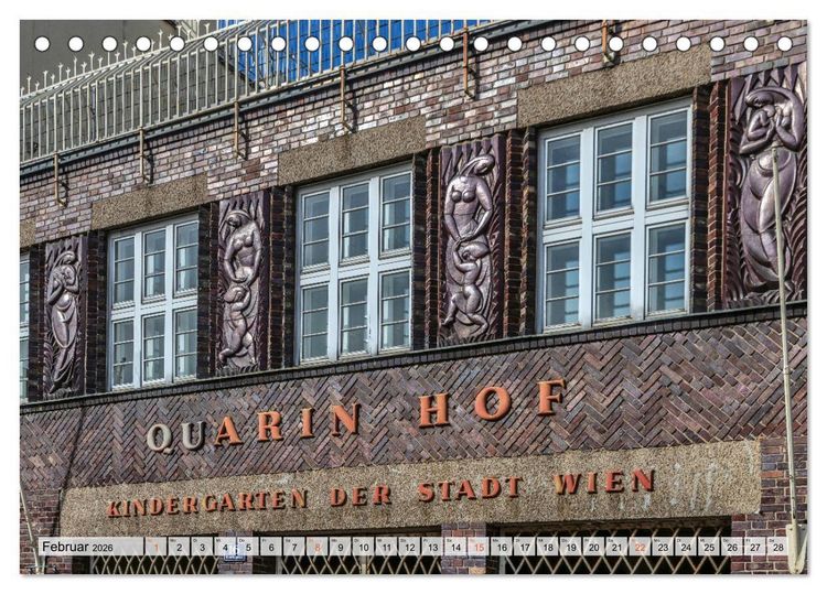 Produktbild: Baukunst des Roten Wien (Tischkalender 2026 DIN A5 quer), CALVENDO Monatskalender