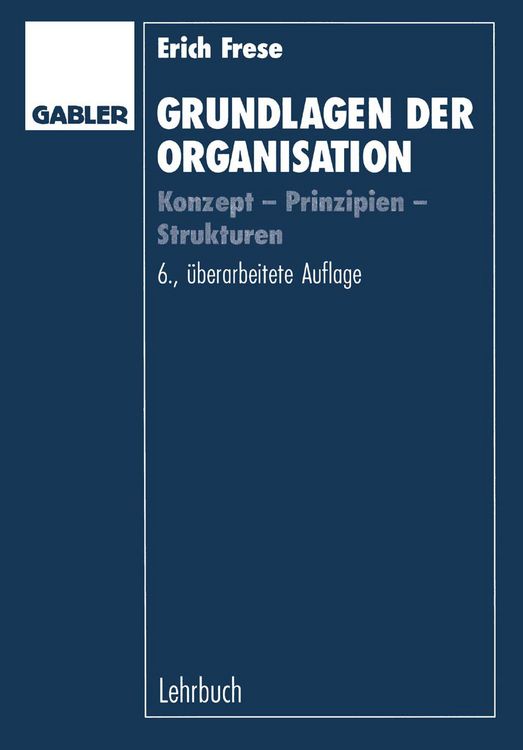 Produktbild: Grundlagen der Organisation