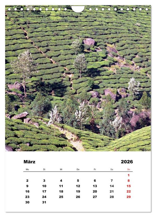 Produktbild: In Kerala (Wandkalender 2026 DIN A4 hoch), CALVENDO Monatskalender