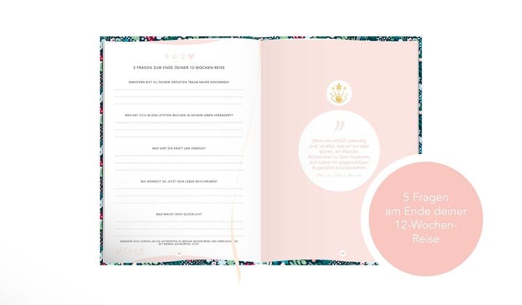 Produktbild: Das Tagebuch das gl&uuml;cklich macht (Special Edition): 6 Minuten am Tag f&uuml;r mehr Gl&uuml;ck, Positivit&auml;t, Dankbarkeit und Erfolg. Dankbarkeitstagebuch zum Ausf&uuml;llen f&uuml;r jeden Tag. 6 Minuten Tagebuch f&uuml;r mehr Achtsamkeit. 12 Wochen Tagebuch in rosa