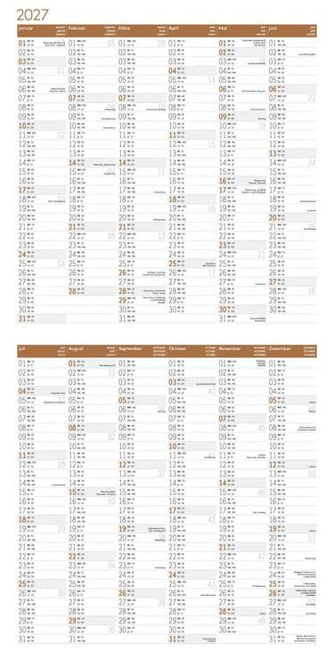 Produktbild: Elefanten Kalender 2027 - 30x30 - Art12
