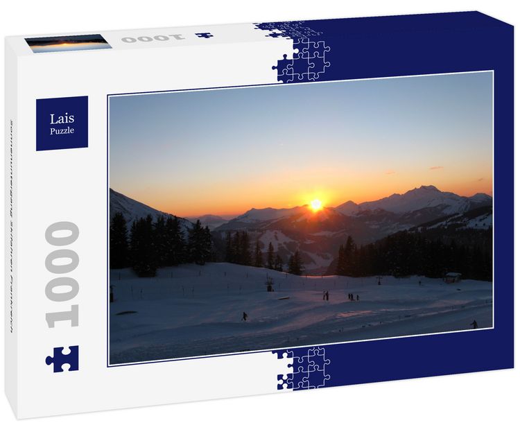 Produktbild: Lais Puzzle Sonnenuntergang Skifahren Frankreich 1000 Teile