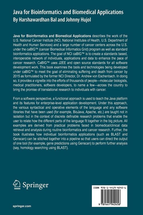 Produktbild: Java for Bioinformatics and Biomedical Applications