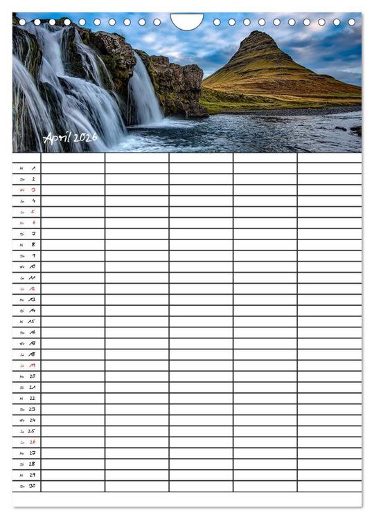 Produktbild: Dein Berge Kalender (Wandkalender 2026 DIN A4 hoch), CALVENDO Monatskalender