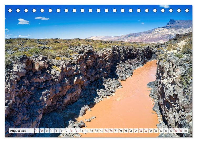 Produktbild: VULKANE: Atemberaubende Vulkanlandschaften S&uuml;damerikas (Tischkalender 2026 DIN A5 quer), CALVENDO Monatskalender
