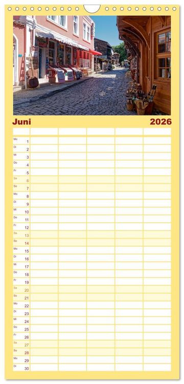 Produktbild: Familienplaner 2026 - Bulgarien. Berge und Meer. mit 5 Spalten (Wandkalender, 21 x 45 cm) CALVENDO