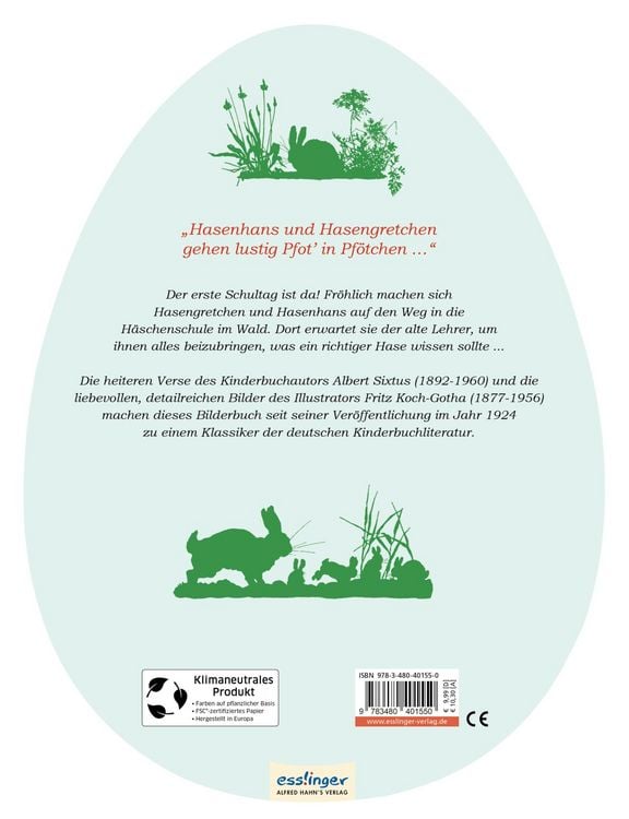 Produktbild: Die H&auml;schenschule: Gro&szlig;es Pappbilderbuch in Ei-Form