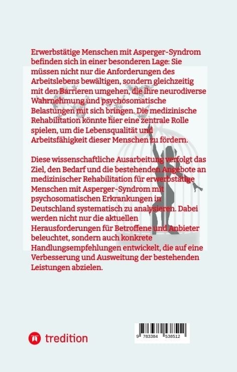 Produktbild: Leistungen zur medizinischen Rehabilitation f&uuml;r erwerbst&auml;tige Menschen mit Asperger-Syndrom in Deutschland