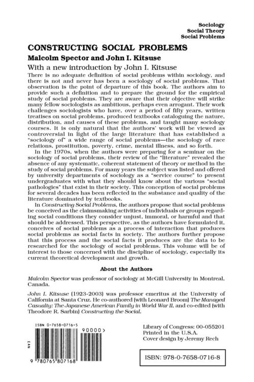 Produktbild: Constructing Social Problems