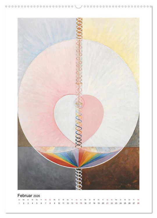Produktbild: Hilma af Klint - Ein Jahr voller mystischer Kunst (hochwertiger Premium Wandkalender 2026 DIN A2 hoch), Kunstdruck in Hochglanz