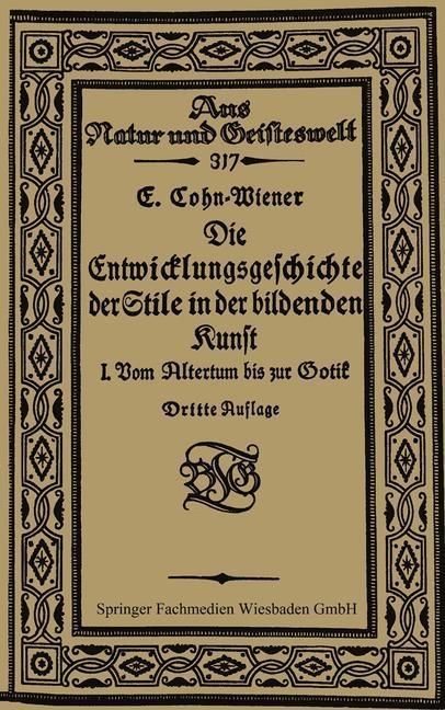 Produktbild: Die Entwicklungsgeschichte der Stile in der bildenden Kunst