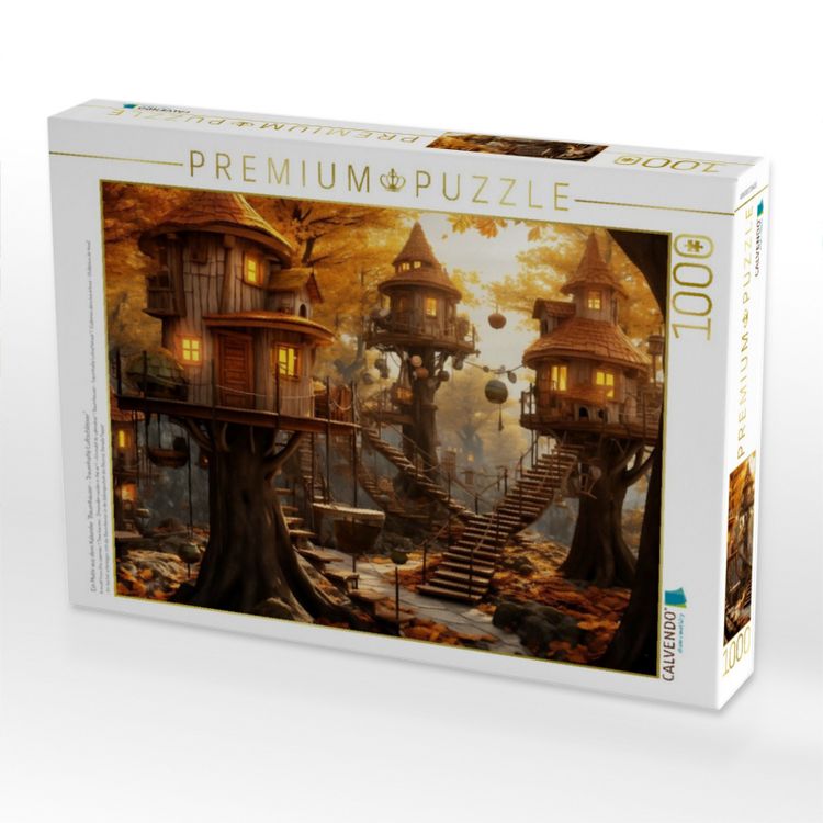 Produktbild: CALVENDO Puzzle Ein Motiv aus dem Kalender "Baumh&auml;user - Traumhafte Luftschl&ouml;sser" | 1000 Teile Lege-Gr&ouml;&szlig;e 64x48cm Foto-Puzzle f&uuml;r gl&uuml;ckliche Stunden