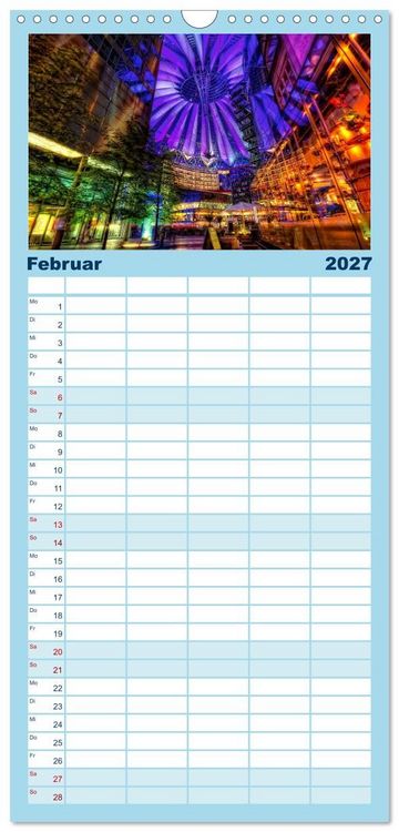 Produktbild: Familienplaner 2027 - Berlin mit 5 Spalten (Wandkalender, 21 x 45 cm) CALVENDO