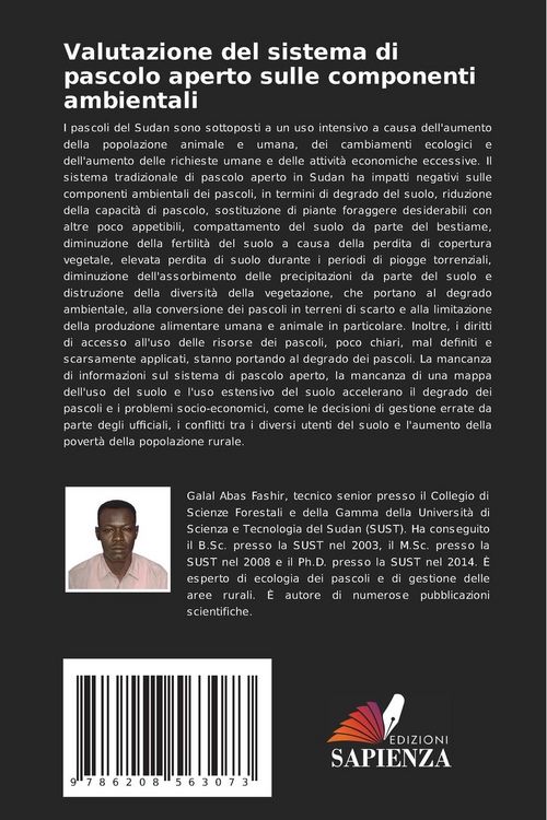 Produktbild: Valutazione del sistema di pascolo aperto sulle componenti ambientali