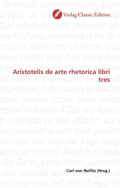 Produktbild: Aristotelis de arte rhetorica libri tres