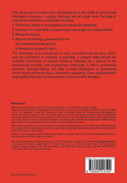 Produktbild: Stochastic Systems and Optimization