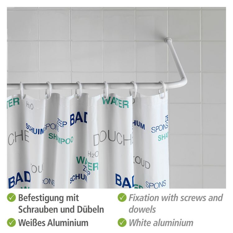 Produktbild: Winkelstange Universal Wei&szlig;, 20 mm