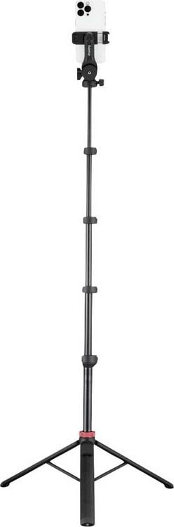 Produktbild: Hama Handy-Stativ "Solid 160 2D", Reisestativ, Fernausl&ouml;ser, max. 160 cm Dreibeinstativ Schwarz