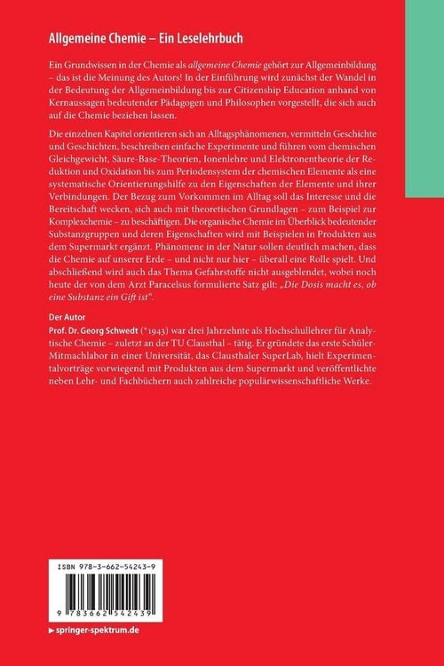 Produktbild: Allgemeine Chemie - ein Leselehrbuch