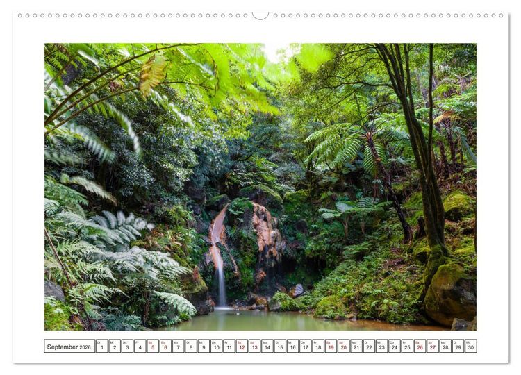 Produktbild: S&atilde;o Miguel - Natursch&ouml;nheit der Azoren (Wandkalender 2026 DIN A2 quer), CALVENDO Monatskalender