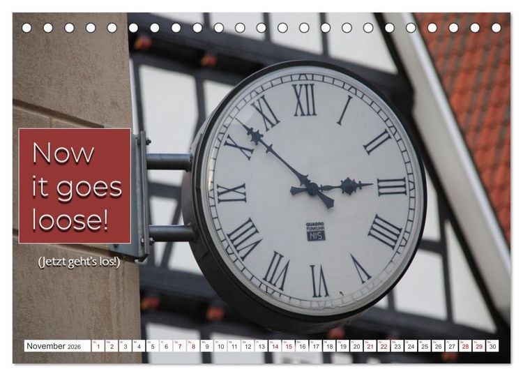 Produktbild: Sag es doch DENGLISCH (Tischkalender 2026 DIN A5 quer), CALVENDO Monatskalender