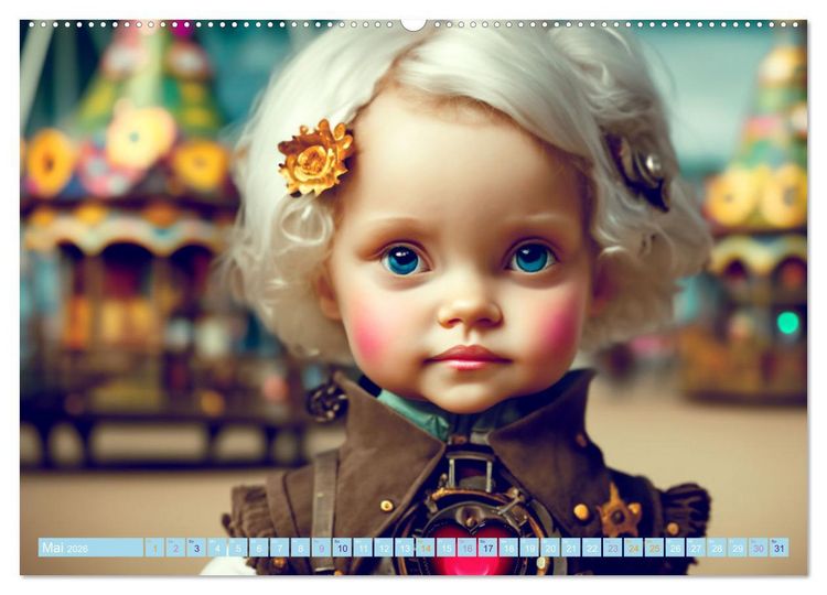 Produktbild: Kleine Steampunk Stars (hochwertiger Premium Wandkalender 2026 DIN A2 quer), Kunstdruck in Hochglanz