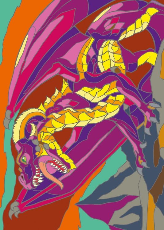 Produktbild: Malen nach Zahlen - Drachen
