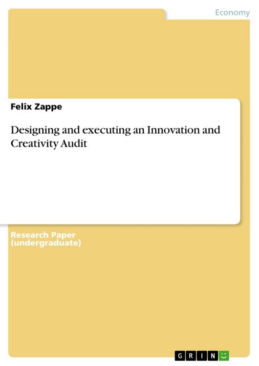 Produktbild: Designing and executing an Innovation and Creativity Audit