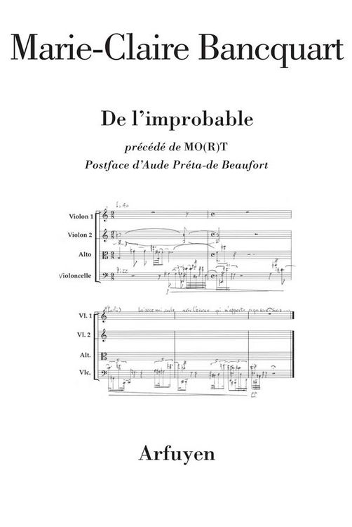 Produktbild: De l'improbable. Pr&eacute;c&eacute;d&eacute; de Mo(r)t
